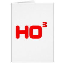 Ho Ho Ho - cubado - design engraçado do Natal Cartao