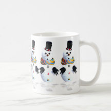 Homem da neve caneca