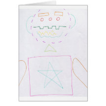 Homem de Ctoon Geometria Cartoes