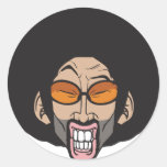 Homem do Afro de Hiphop autocolantes