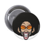 Homem do Afro de Hiphop crachás
