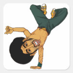 homem do Afro do B-menino autocolantes