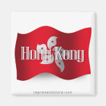 Hong Kong que acena a bandeira Imãs