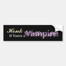 Honk se você é um vampiro! adesivo