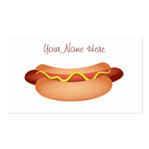 Hotdog Modelo Cartoes De Visita