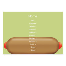 Hotdog retro - carnudo modelo cartão de visita