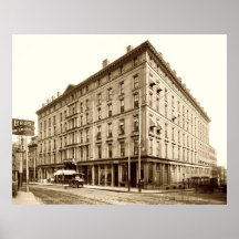 Hotel de Portland, Maine Falmouth cerca de 1900 Posters