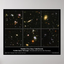 HubbleUltraDeepFieldDetails-2004-07c Impressão