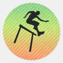 Hurdler Adesivos Redondos
