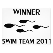 ícone 2011 da equipe de natação do vencedor convite personalizados
