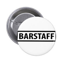 ícone do garçom do barstaff botons