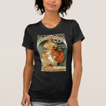 Ideal de Alphonse (Alfons) Mucha Chocolat Camiseta