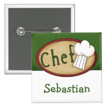 Identificação conhecida do cozinheiro chefe botons