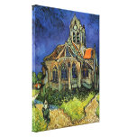 Igreja de Van Gogh em Auvers Impressão De Canvas Esticada