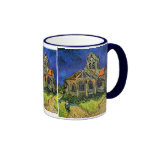 Igreja de Van Gogh em belas artes de Auvers (F789) Canecas