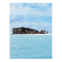 Ilha abandonada cartão postal