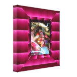 Illus de Valxart da beira da foto da ilusão do pap Impressão De Canvas Envolvida