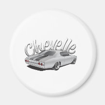 Ilustração 1972 do costume de Chevelle Imã De Geladeira