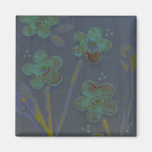 Ímã azul floral imas