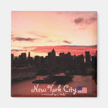 Ímã da fotografia da skyline da Nova Iorque Imãs