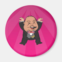 ímã de salto do microChurchill - rosa Imãs