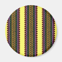 Ímã decorativo da listra - yelow/roxo imãs