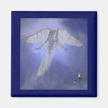 Ímã do anjo-da-guarda de Manhattan Imãs De Refrigerador