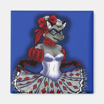 Ímã do gato das artes de Beaux Imas De Geladeira