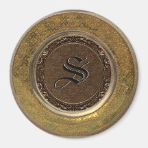 Ímã do monograma do Victorian da tocha Imas