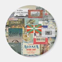 Ímã histórico da marca registrada ima de geladeira