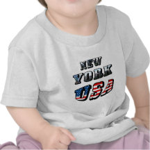 Imagem de New York e texto dos EUA T-shirts