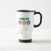Impressão 1 da pata da mamã de SHIBA INU Caneca