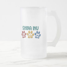 Impressão 1 da pata da mamã de SHIBA INU Caneca