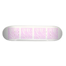Impressão cor-de-rosa da zebra, teste padrão anima skate