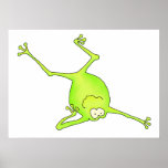Impressão da arte do sapo da ioga do suporte do om