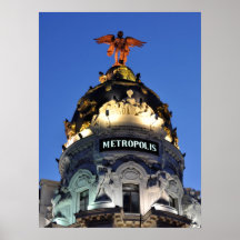 Impressão da espanha de Madrid da metrópole