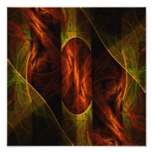 Impressão da foto da arte abstracta da selva da mí