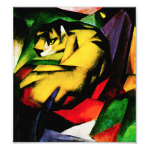 Impressão da foto do tigre de Franz Marc