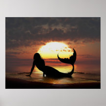 Impressão das canvas da sereia da existência por J