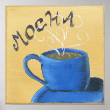 Impressão das canvas do café