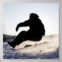 Impressão das imagens da snowboarding