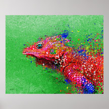Impressão de Lagarto Salpicado