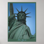 Impressão de New York da estátua da liberdade do p