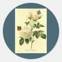 Impressão de Redoute: 'Bengal Hymanee cor-de-rosa Adesivos Em Formato Redondos