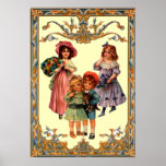 Impressão do poster das crianças do Victorian da a