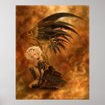 Impressão escuro do anjo de Steampunk