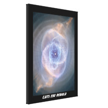 Impressão esticado nebulosa das canvas do olho de  impressão em tela canvas