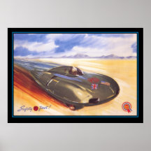 impressão futurista do carro dos anos 50