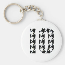 Impressão número 10 de Houndstooth Chaveiros
