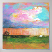 Impressão original do poster da pintura dos chás d